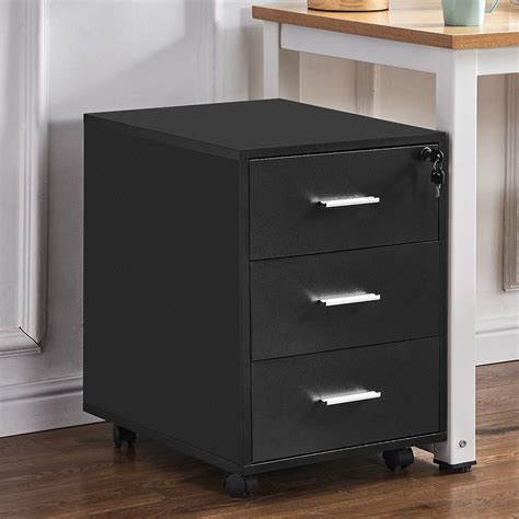 SONGMICS Mobile File Cabinet, Office Filing Cabinet with 